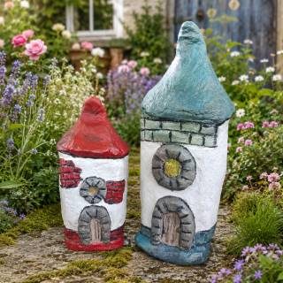 Wichtelhäuser als Gartendekoration